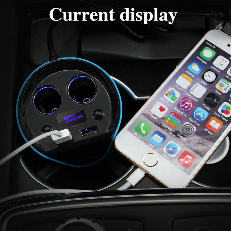 Car charging cup 12-24V 3.1A Car Charger Adaptor Cup charger With Voltage Current Display