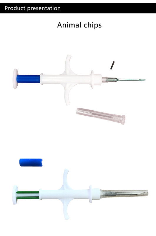 READELL-Tag de vidro com implantador, ISO11784/785, FDX-B, uso de tartaruga, certificado ICAR, 1,25x7mm, 100 pcs por lote