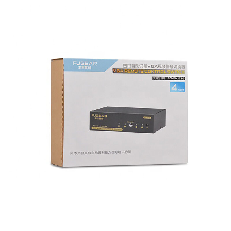 VGA Smart Switch 4 In 1 Out con interruttore telecomando Set-top Box Computer VGA converti Display proiettore FJ-401AS