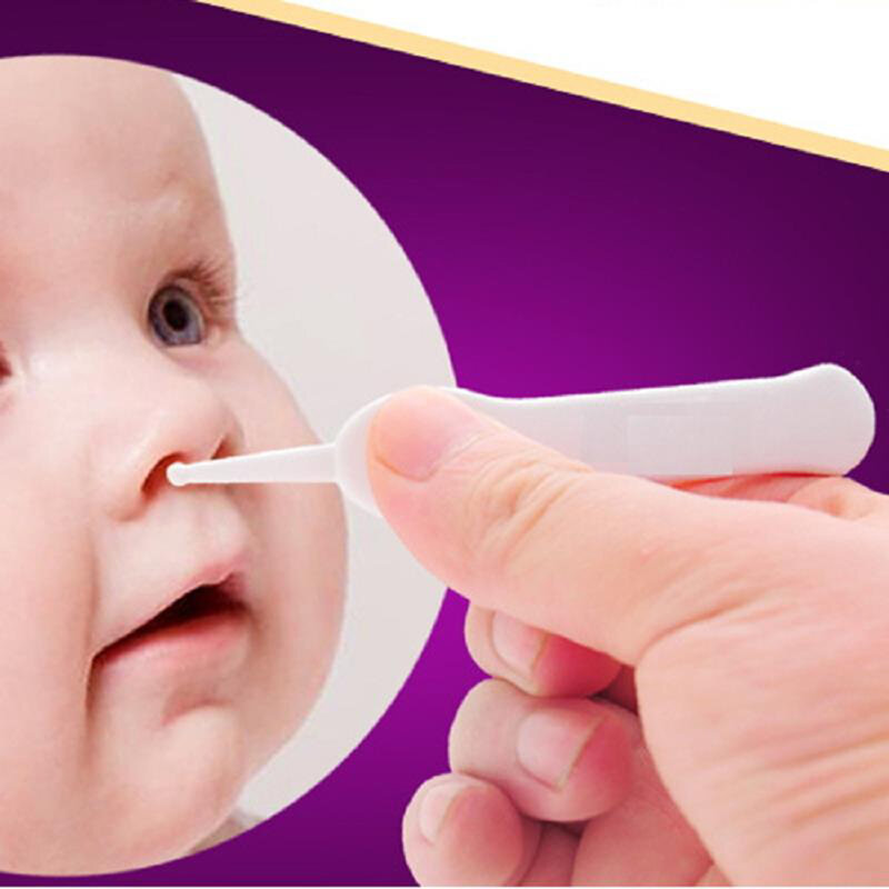 Безопасный пластиковый пинцет для ушей, носа, пупка, для новорожденных
