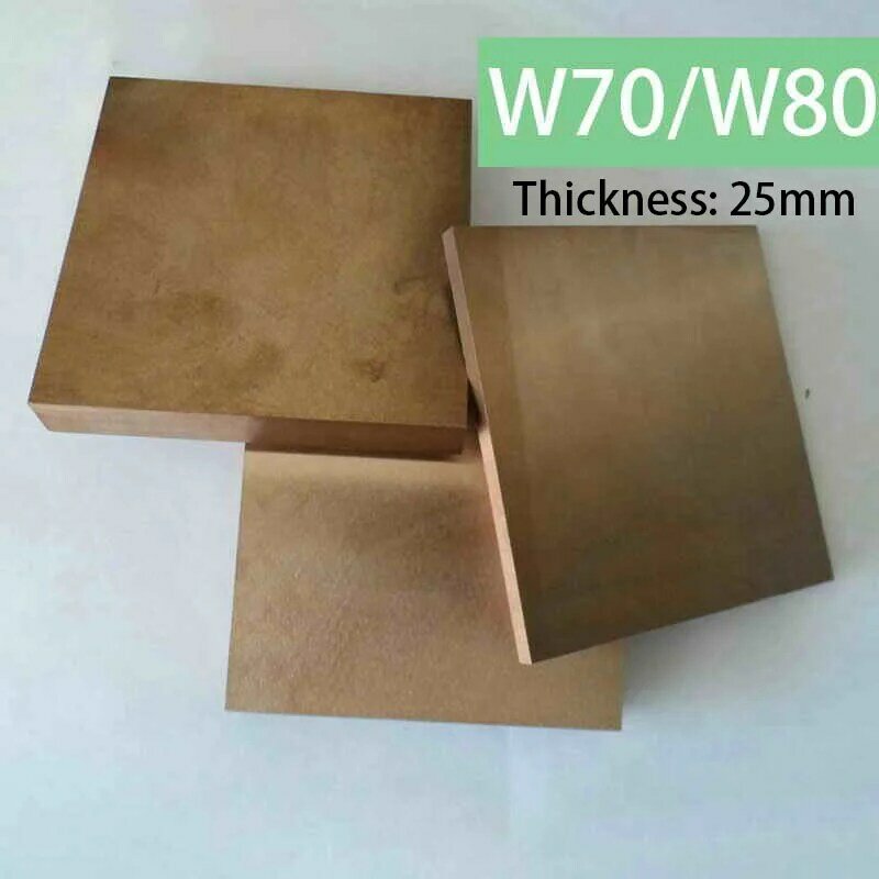 L * W = 100*100mm espesor 25mm placa de tungsteno de cobre W70 W80