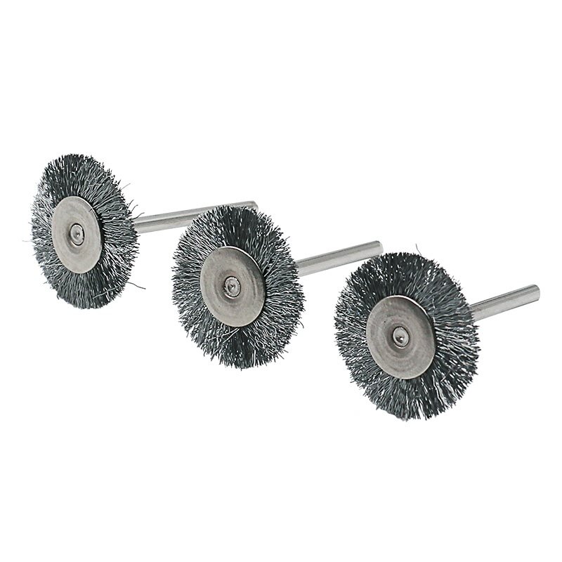 JIGONG 9 pièces brosses en acier, brosses de roue en fil métallique, meuleuse outil rotatif outil électrique pour le graveur