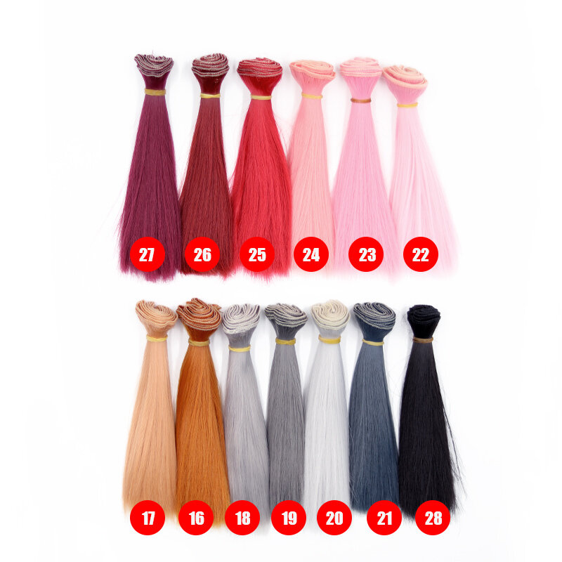 Msiredoll bjd peruka 15*100CM lub 20*100CM lub 25*100CM włosy dla lalki dla 1/3 1/4 1/6 proste włosy włosy dla lalki bjd peruka diy za darmo wysyłka