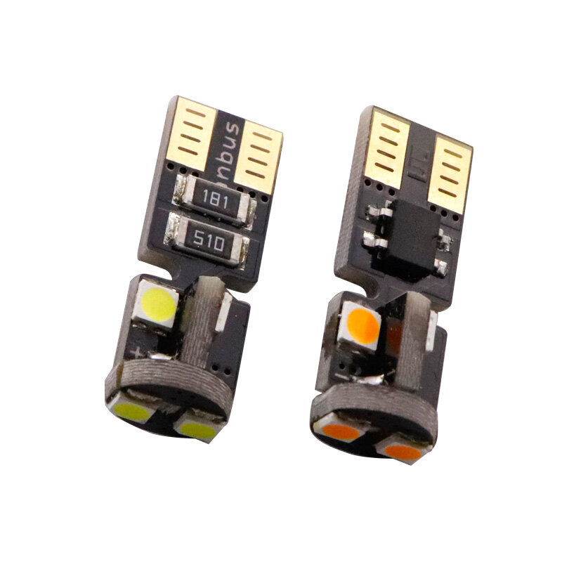 10 stuks Canbus T10 non polar LED Geen OBC Fout 6 smd 3030 Led W5W 168 194 auto interieur Wedge kentekenverlichting auto styling 12 V