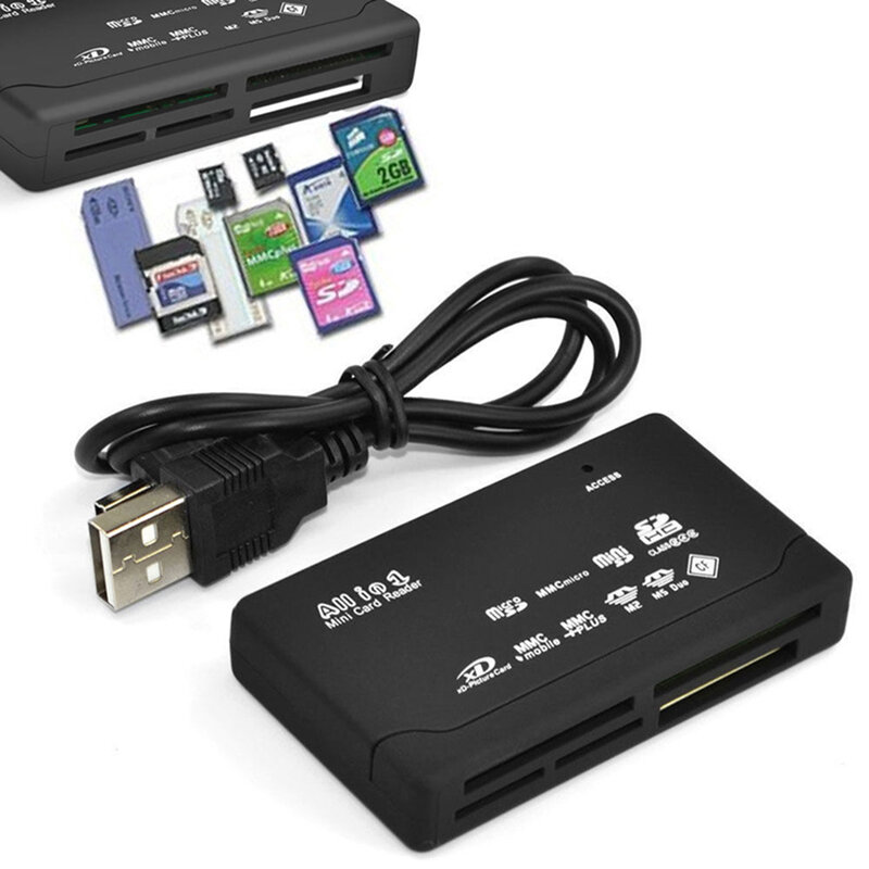 JETTING lettore di schede di memoria tutto in uno USB SD esterno SDHC Mini Micro M2 MMC XD CF 4 colori 6.9X4X1.2cm