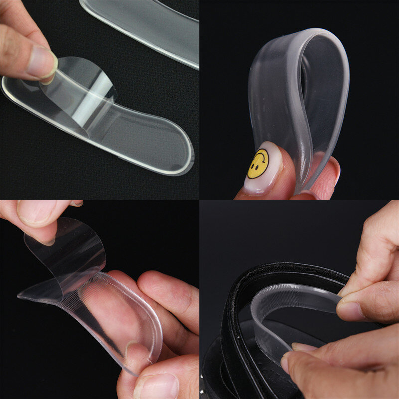 6Pcs = 3Pairs Siliconen Inlegzolen Voor Schoenen Anti Slip Gel Pads Voor Hak Wrijven Kussen Pads Anti Slip gel Pads Voorvoet Protector