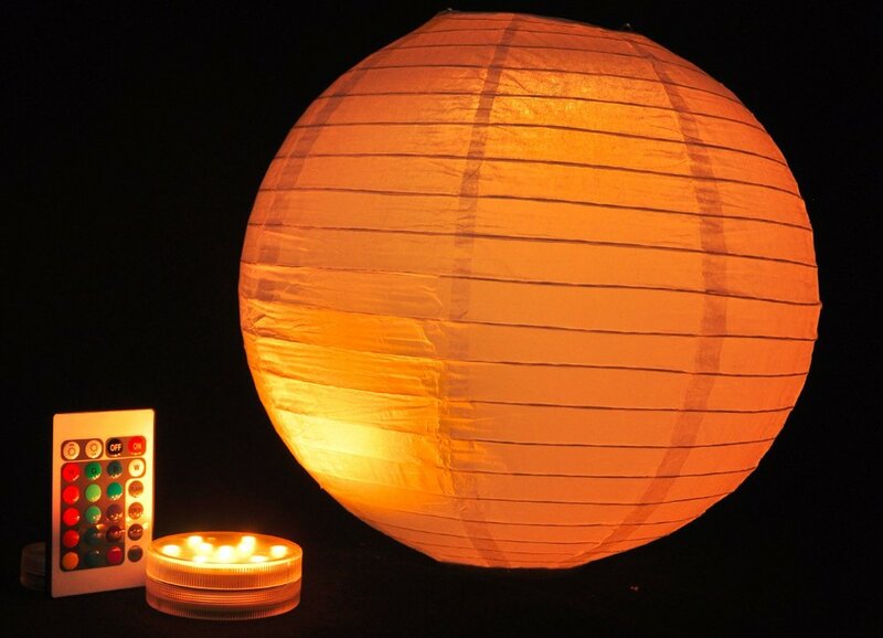 1 Buah/Lot Lampu Led Dapat Digunakan Dalam Air untuk Lampu Pesta Pernikahan Dekorasi Hookah Lentera Kertas Lampu Pesta Warna-warni