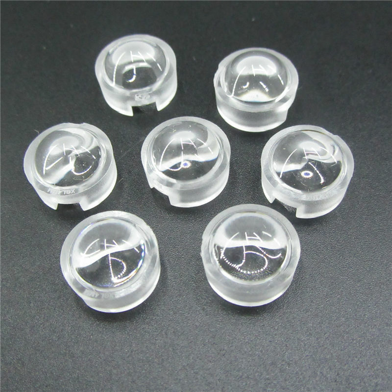 Mini lente LED com suporte refletor colimador, PCB lente acrílica convexa, IR CCTV, 13mm, 1W, 3W, 15, 30, 45, 60, 90, 100 graus