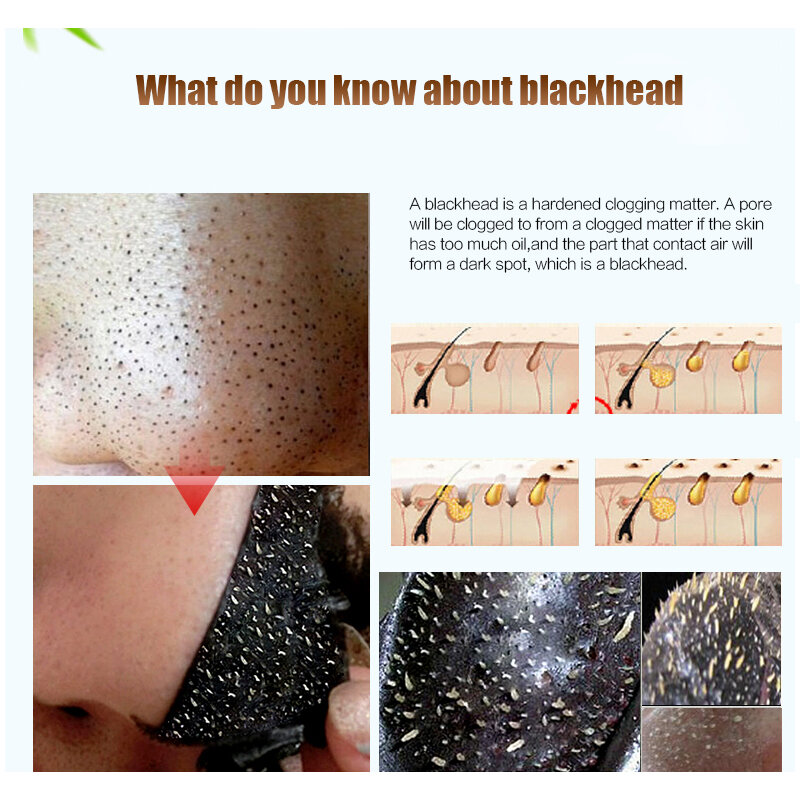 EFERO Black Head Remover Mask Black Face Mask Acne Treatments Peel Off Black Mask From Black Dots Skin Care 3/5/6/10/11packs