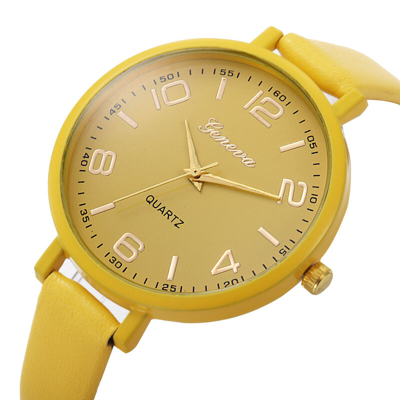 Nouvelle fille montres mode femmes pures montres analogique Quartz ronde montre Bracelet pour dames mode horloge reloj mujer999