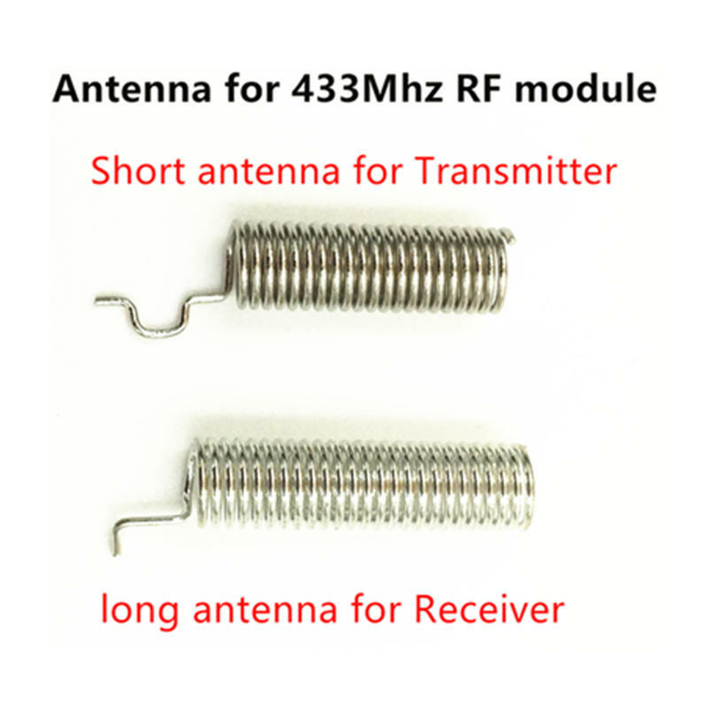 433 Mhz Superheterodyne RF 수신기 및 송신기 모듈 Arduino uno Diy 키트 433 Mhz 원격 제어용 안테나가있는 키트 요청