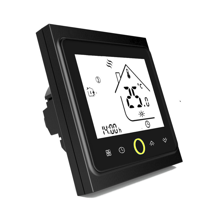 Thermostat 16A Programmable Thermostat Pemanas Listrik Layar Sentuh Display LCD NTC Sensor Suhu Kamar Controller