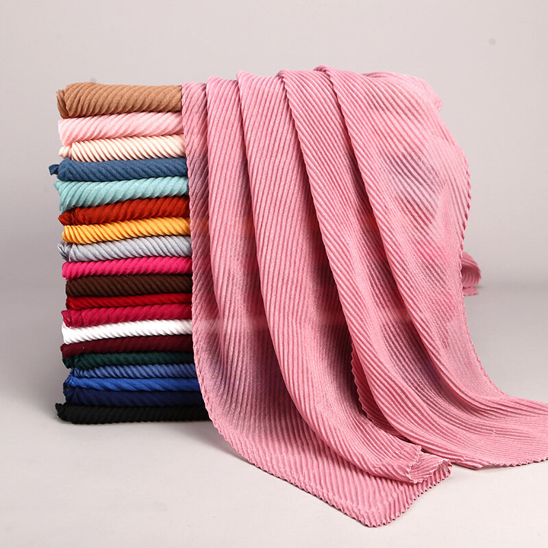 Hijab à rayures pour femmes musulmanes, écharpe de sauna, turban prêt à l'emploi, couleur unie, 2022x90cm, nouvelle collection 180