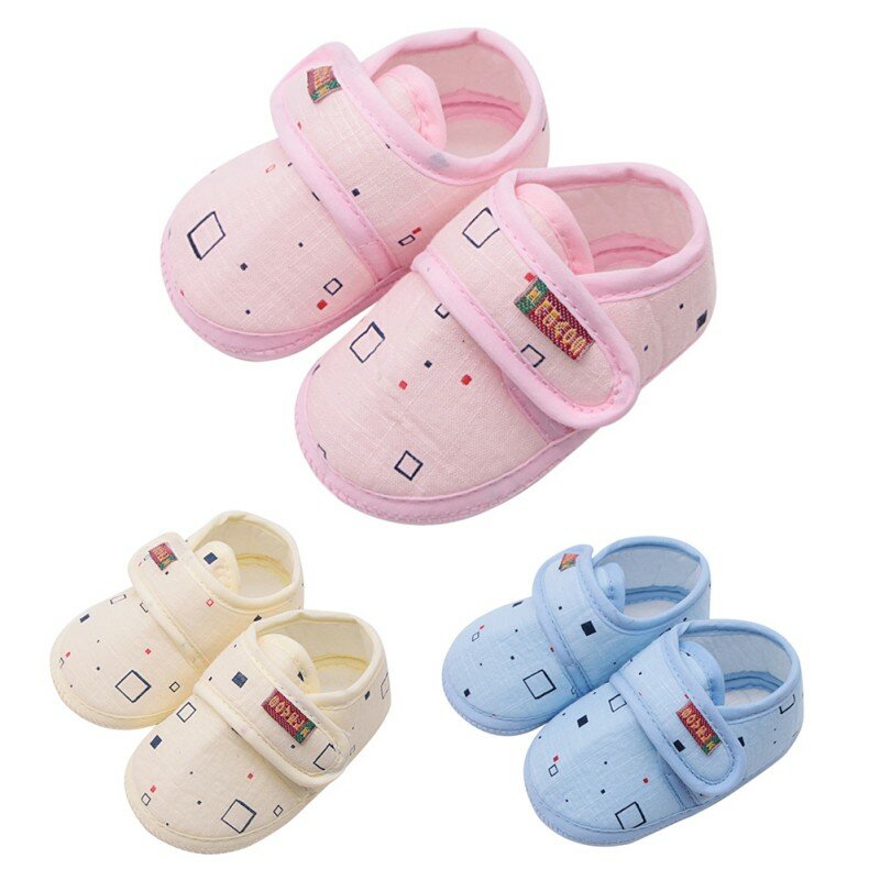 Bawełniane dziecięce buty dziecięce dziecięce buciki małe dziewczynki dziecięce Bowknot miękkie antypoślizgowe łóżeczko dziecięce 0-18 miesięcy
