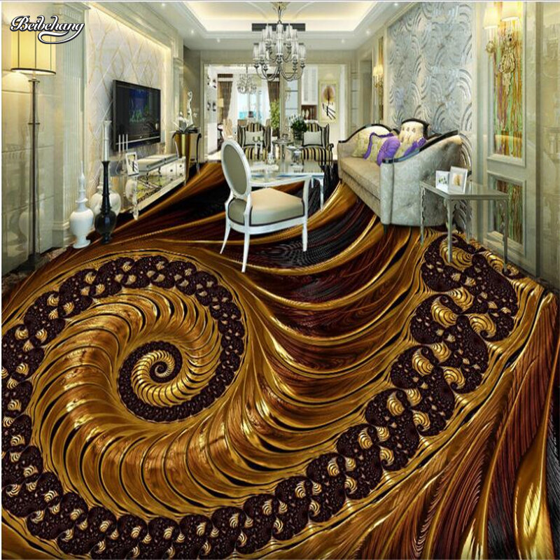 Beibehang-Película de desgaste de pvc impermeable, gran fresco, distintivo, abstracto, para sala de estar, dormitorio, suelo 3d, espesamiento ambiental