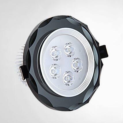 5 w led downlight di cristallo Lampada A LED Da Incasso Faretti A Soffitto A LED Risparmio Coperta di Illuminazione AC85-265V Caldo/bianco Freddo