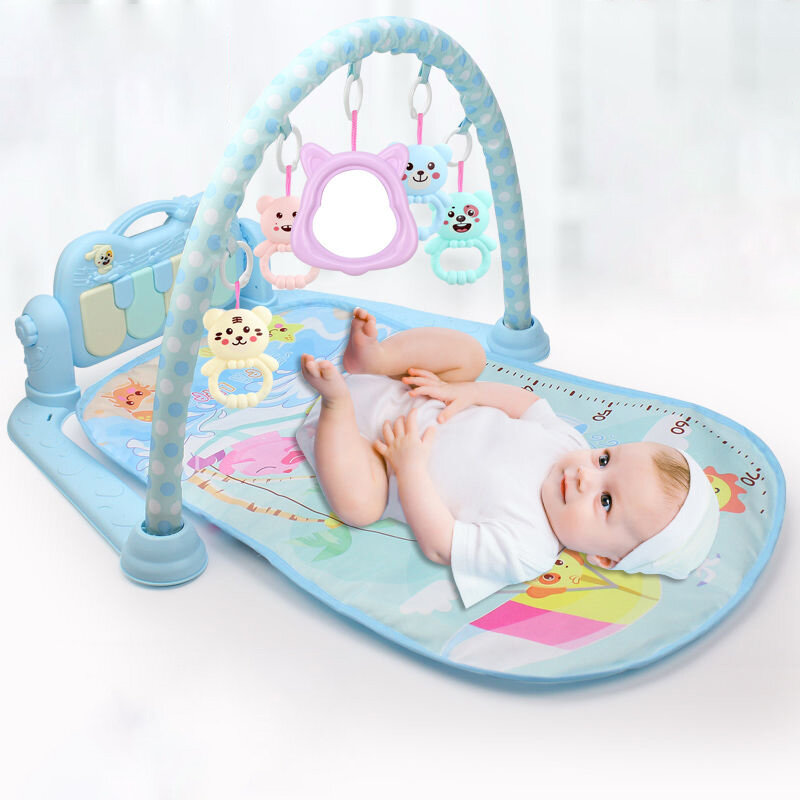 3 in 1 Baby Spielen Matte Baby Fitnessraum Spielzeug Weiche Beleuchtung Rasseln Musical Spielzeug Für Babys Pädagogisches Spielzeug Spielen Klavier gym Baby Geschenke