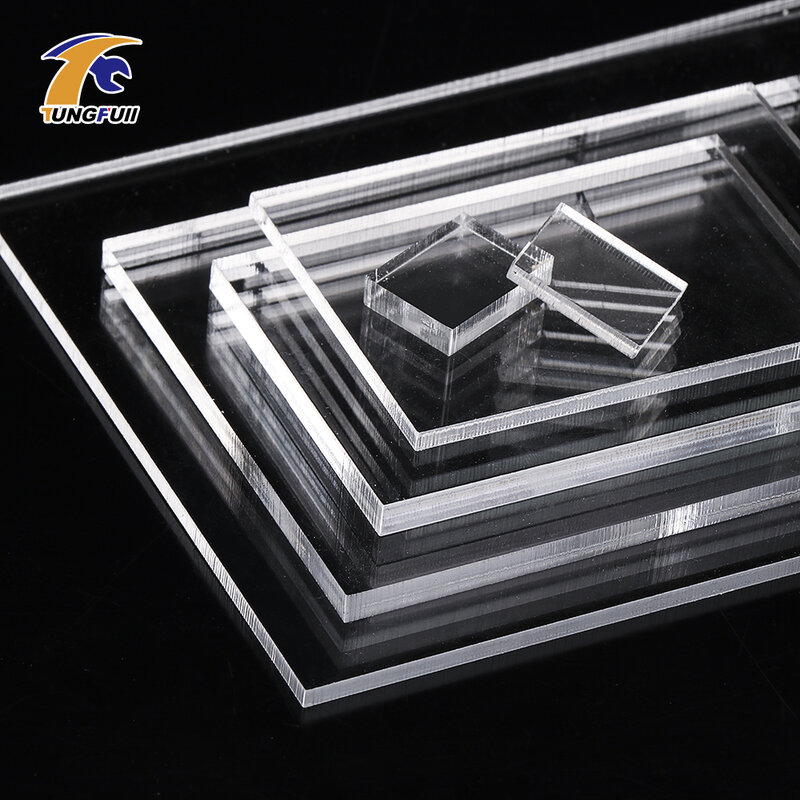 Lámina acrílica de 3mm y 5mm de espesor, placa transparente de plástico, plexiglás acrílico, placa transparente de plástico