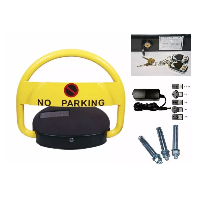 KinJoin Remote Control Solar System Automatic Rremote Controlled Parking Lock/Parking Barrier/ Parking Space Lock