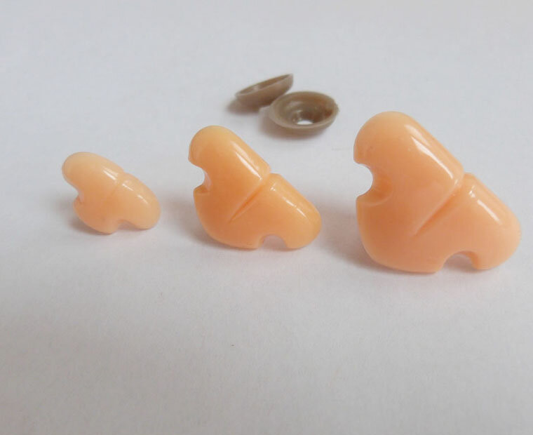 30pcs/lot---17x12mm&15x24mm&19x29mm plastic safety animal toy noses with soft washer for diy doll findings