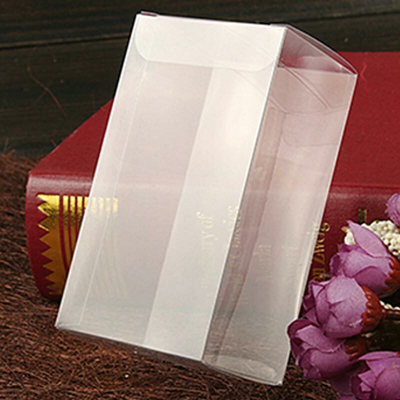 Caixa transparente para presente 7xwxh, caixa de plástico transparente em pvc para armazenamento de joias e presentes de natal. 100 peças