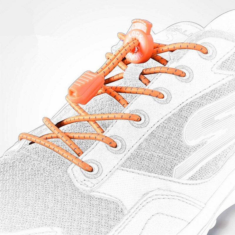 AONIJIE E4055 Светоотражающие детские для взрослых одна пара эластичных шнурков для обуви без галстука для кроссовок ботинки для бега марафона Пешие прогулки
