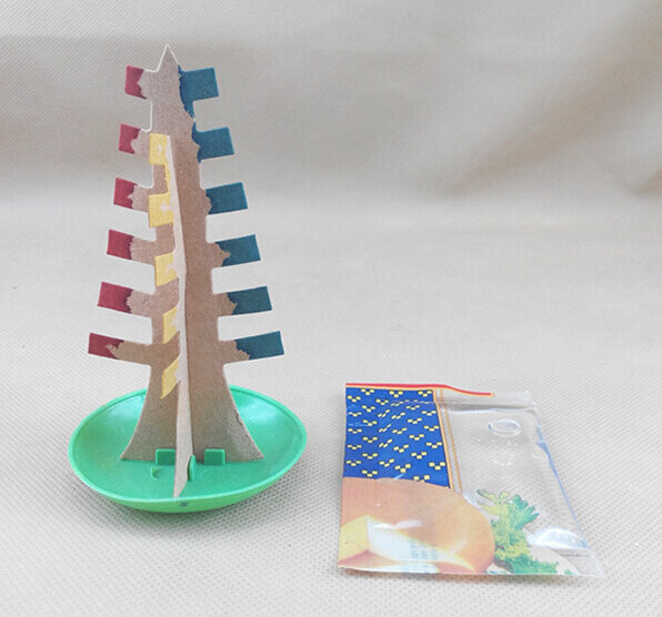 2019 2 pezzi 100mm H fai da te multicolore magico crescente albero di carta alberi di natale magici giocattoli educativi giapponesi novità per bambini