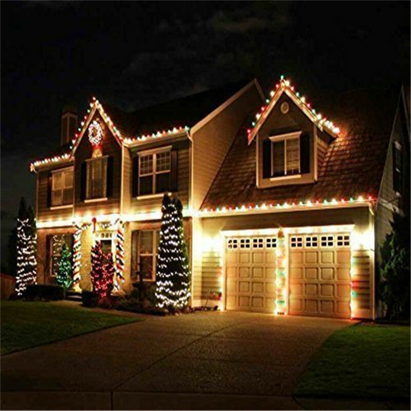 Eclh Peri LED String Cahaya Tahan Air AC 220 V Uni Eropa 10 M 20 M 30 M 50 M 100 M LED Natal Rumah Indoor Luar Ruangan Holiday Dekorasi
