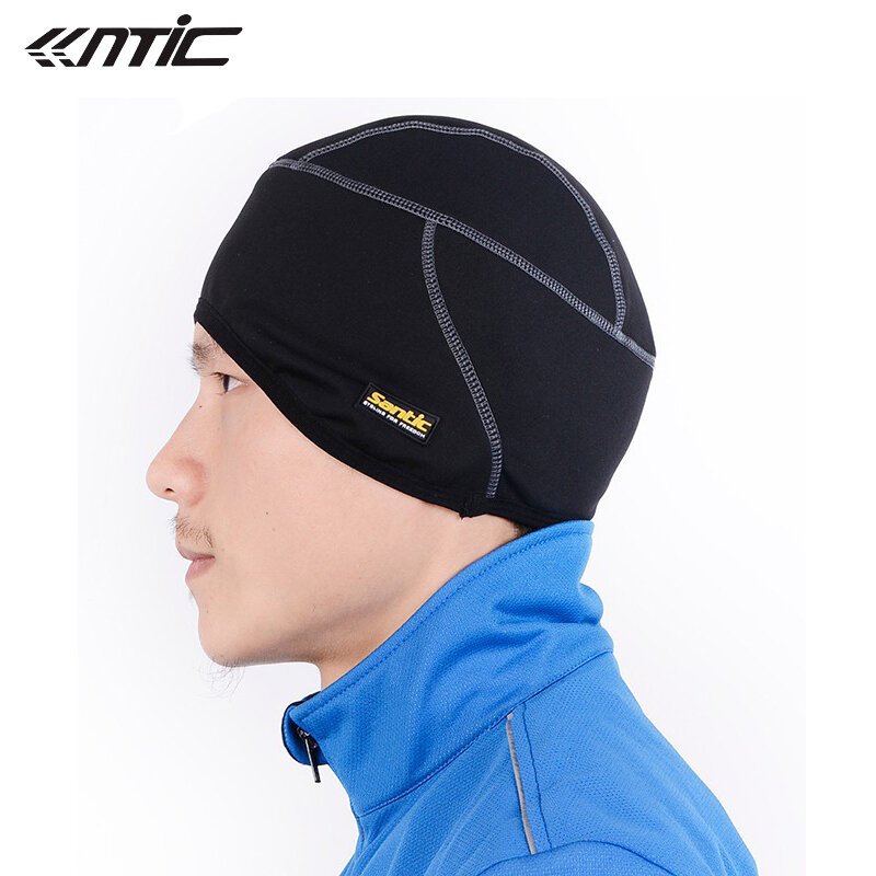 SANTIC Fleece Thermal Winter Outdoor Sports Hiking Skiing Bike Bicycle Cycling Helmet Headband Liner Windproof Face Mask Hat Cap