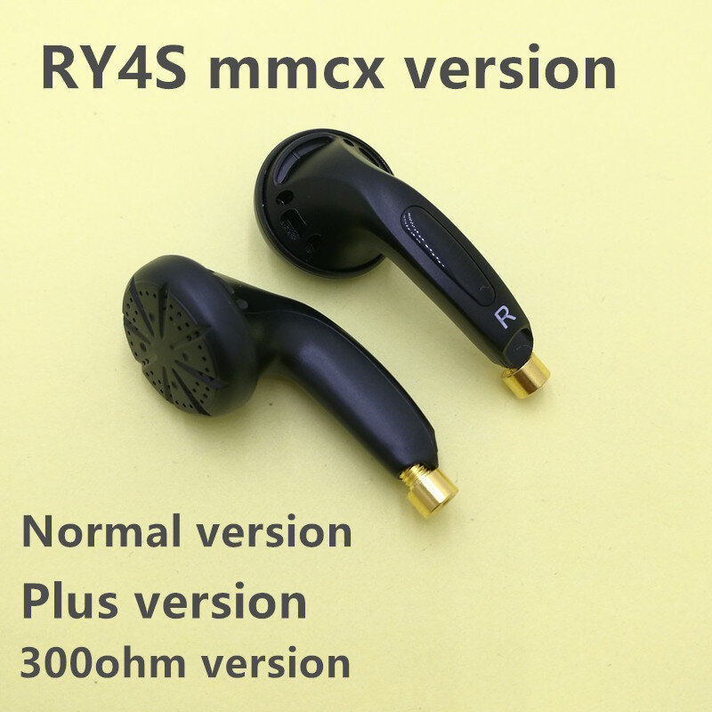 Ry4s mmcx auricular com qualidade de som, 15mm, auricular hifi (estilo mx500), 3.5mm, 300ohm