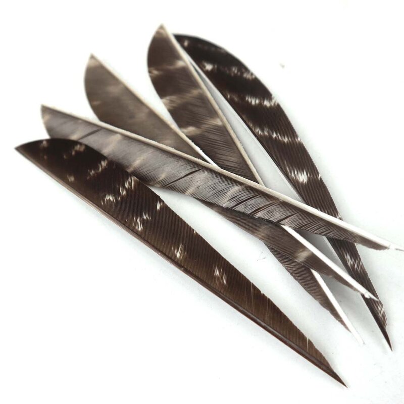 50pcs 4/5inch Turkey Feather Real Feather Sexy Arrow Vans For Arrow DIY  Fletches Feather Arrow Accessory RW Real Feather
