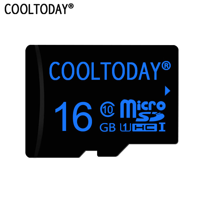 Cooltoday 최고 품질의 마이크로 sd 카드 8 기가 바이트 16 기가 바이트 64 기가 바이트 클래스 10 블랙 메모리 카드 32 기가 바이트 새로운 tf 카드 전화 태블릿 pc 무료 배송