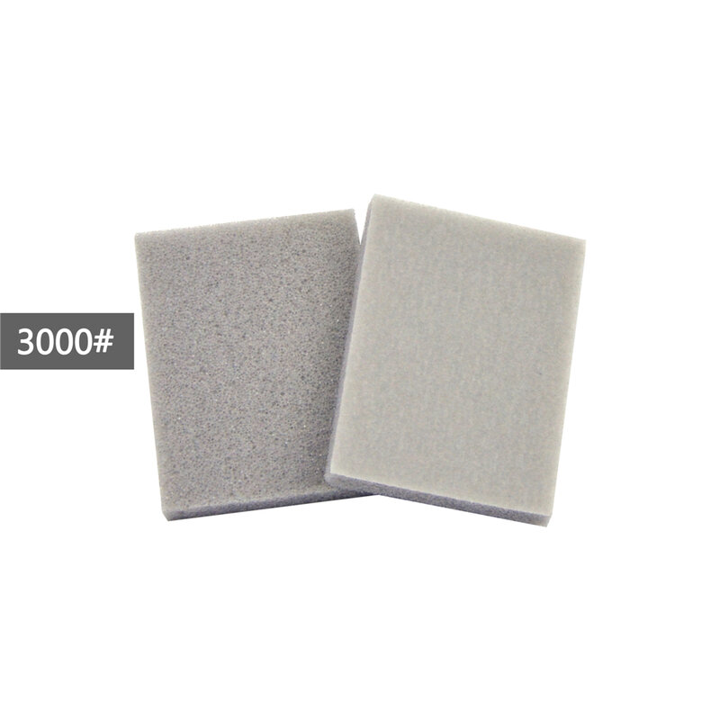 Plástico abrasivo para lixa retangular 400 1000 1500 3000, 12 peças, bloco de esponja para lixar
