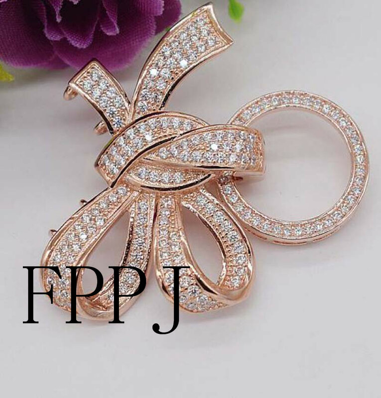 Một pcs trắng vàng vàng knoted mạ knot hình dạng Đồ Trang Sức Clasp một chuỗi bán buôn khóa móc FPPJ FPPJ