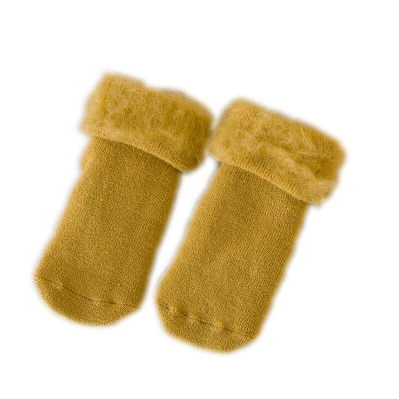 Calcetines gruesos antideslizantes para bebé, calcetín cálido para otoño e invierno, novedad