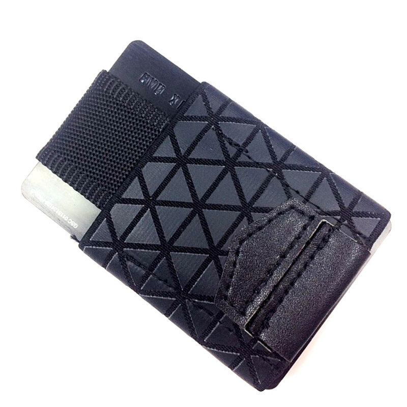 Portafoglio minimalista Super sottile porta carte di credito porta carte di credito portamonete per uomo donna tasca portafogli da uomo elastici magici