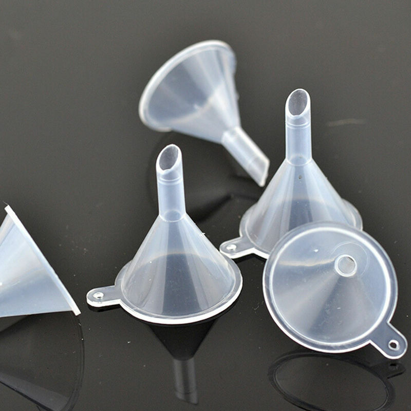 10 Pçs/lote pipeta Conta-gotas de Plástico Pequenos Funis Para Embalagem de Perfume Garrafa Vazia De Óleo Essencial De Enchimento Líquido Ferramenta de Material de Laboratório