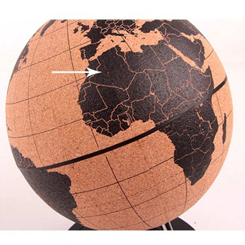 Деревянные шары Tellurion из пробкового дерева, мраморные карты, глобус, украшение для дома и офиса, Карта мира, надувная карта географии, карта воздушных шаров, подарок