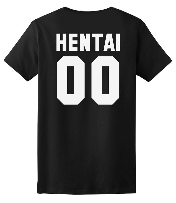 HENTAI 00 Dos Lettres Imprimer Femmes T-shirts En Coton t-shirt Décontracté Pour Dame Top Tee Hipster Tumblr Noir H-21