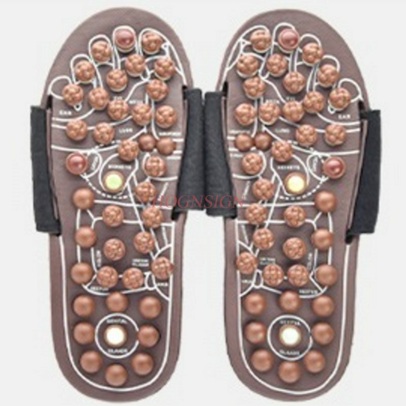 Feet Massage Slippers Female Cobblestone Jade Stone Indoor Male Magnetic Therapy Soles Foot Health Points Pedicure Shoes