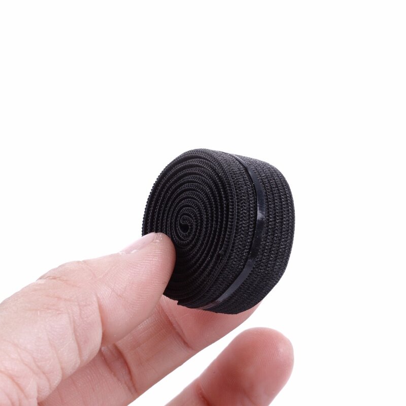 Banda elástica para hacer pelucas, accesorio de Color negro con cierre Frontal de encaje, 1,1 yardas (100CM), 1 unidad/lote