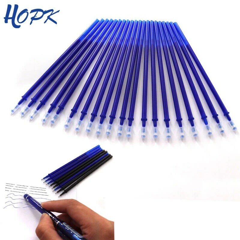 20 pcs Erasable Pen 0.5mm Blue/Black /Red Ink Ballpoint Pen for Shool Office Writing Supplies Erasable Rods Stationery