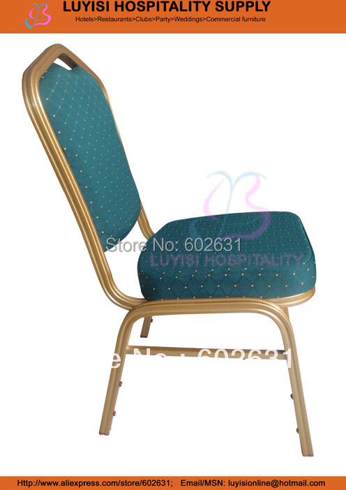 Stackable ทาสีกรอบอลูมิเนียมเก้าอี้โรงแรม A1030L
