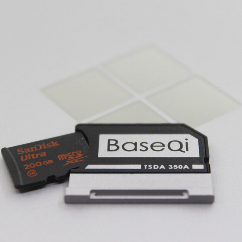 Baseqi Microsd อะแดปเตอร์สำหรับ Microsoft Surface Book 13 ''/พื้นผิว Book2/3 13นิ้วรุ่น350A