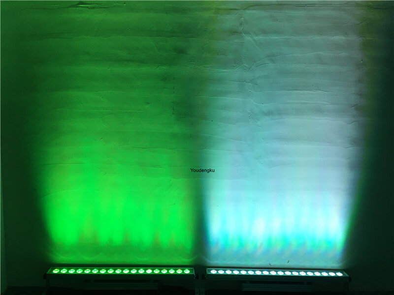 Rgbaw-iluminação de led para parede, 8 peças, 18x15w, 5 em 1, área externa, arruela para parede, dmx, 100cm, tira de iluminação linear