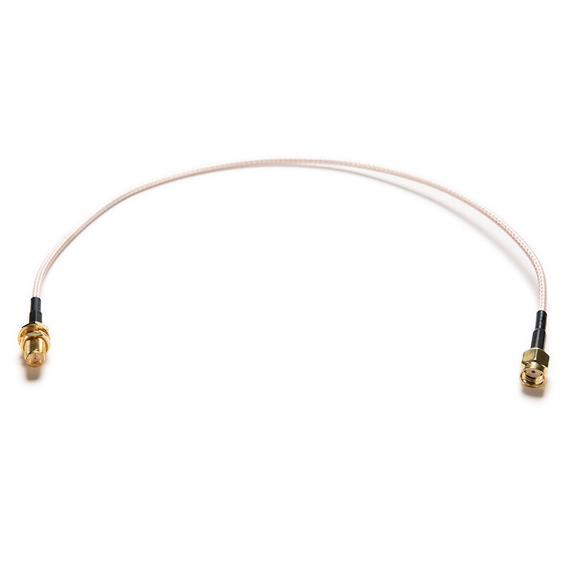 RP.SMA-cable macho a hembra, engarce de mampara RG316, Cable de extensión de tuerca chapado en oro de 30cm, 1 ud.
