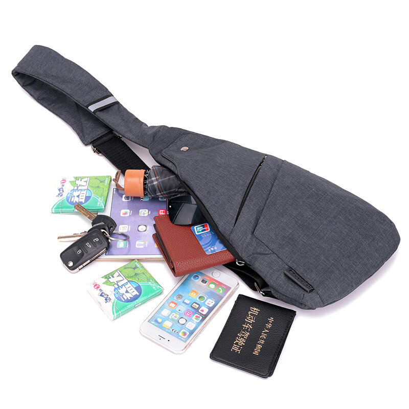 Kecil Anti-Theft Bagpack Sling Satu Bahu Olahraga Tas Tahan Air Perjalanan Kecil Tas Dada Slim Mini Crossbody Bag Dropshipping