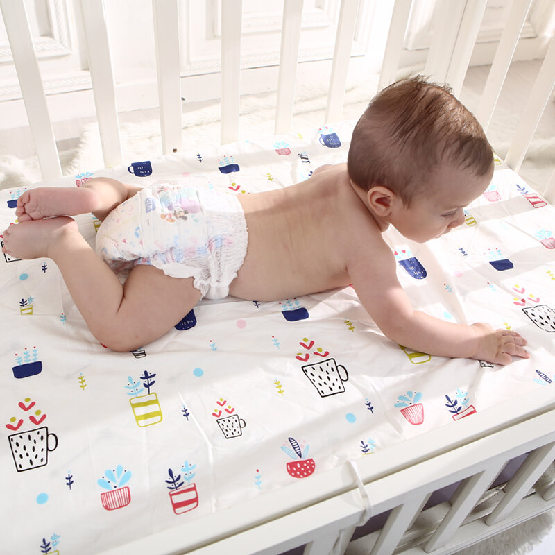 EGMAOBABY100 % хлопковое постельное белье для детской кроватки простыня мягкая матрас для детской кровати покрывало с мультяшным принтом для нов...