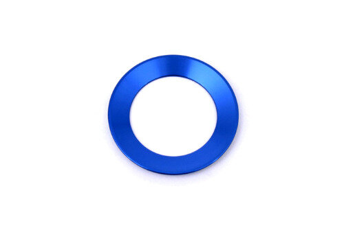 Adorno de anillo con emblema para volante, color azul
