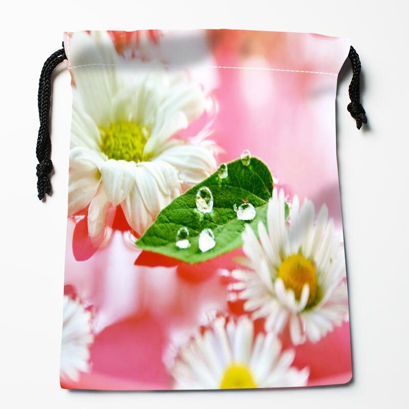 New Custom Gerberas Drawstring Bags Custom Storage Bags Storage Printed gift bags Compression Type Bags